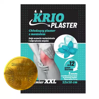 KRIO PLASTER, plaster chłodzący z mentolem, 20 szt.