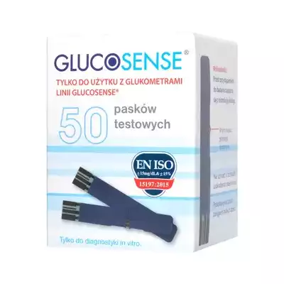 GLUCOSENSE, paski testowe do glukometru, 50 szt.