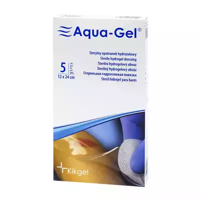 AQUA-GEL, opatrunek hydrożelowy, 12 x 24 cm, 1 szt.