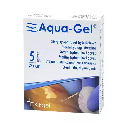 AQUA-GEL, okrągły opatrunek, 5 cm, 1 szt.