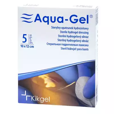 AQUA-GEL, opatrunek hydrożelowy, 10 x 12 cm, 1 szt.