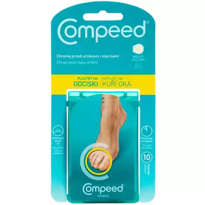 COMPEED NA ODCISKI NA PALCACH, plastry 1,75 x 6 cm, 10 szt.