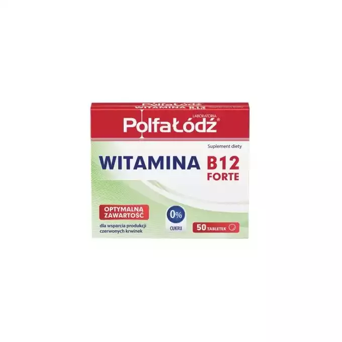 VITAMINA B12 FORTE 10 MCG, Polfa Łódź, tabletki, 50 szt.