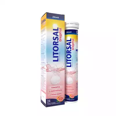 LITORSAL ZDROVIT GREJPFRUT, tabletki musujące, 24 szt.