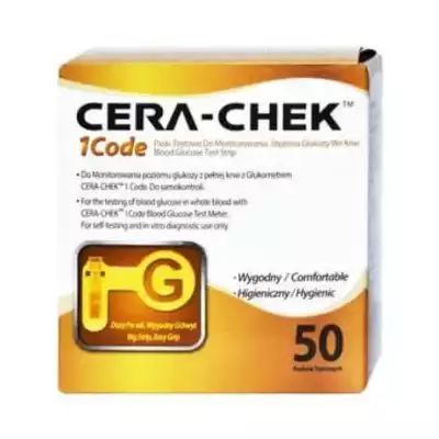 CERA-CHEK 1 CODE, test paskowy, 50 szt.