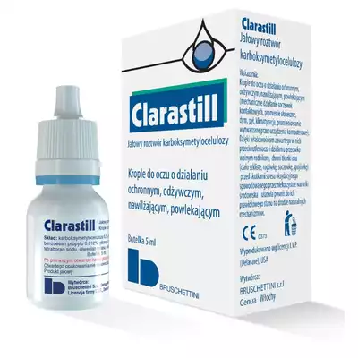 CLARASTILL, krople do oczu, roztwór, 5 ml (but.+zakrap.)