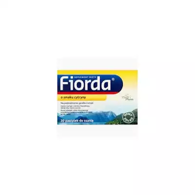 FIORDA, pastylki do ssania o smaku cytrynowym 30 szt.