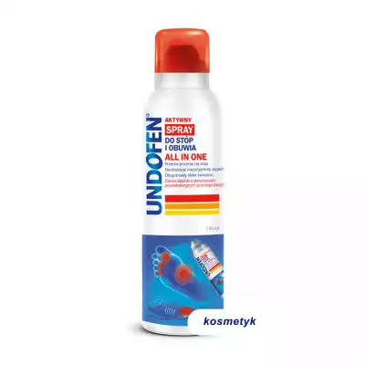 UNDOFEN ALL IN ONE, spray do stóp i obuwia, 150 ml