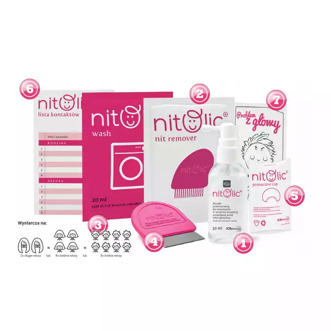 PIPI NITOLIC, przeciw wszawicy, zestaw, 100 ml