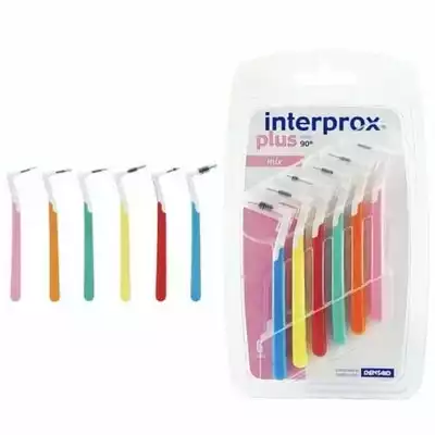 INTERPROX PLUS 2G MIX, szczoteczki międzyzębowe, 6 szt.
