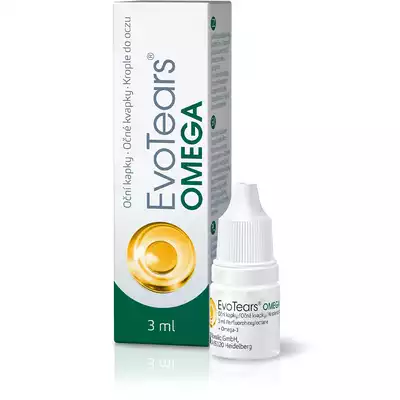 EVOTEARS OMEGA, krople do oczu, 3 ml.