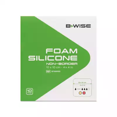 BWISE, Foam Silicone - Non border, 7,5 cm x 7,5 cm, 10 szt (1)