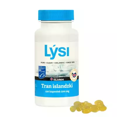 LYSI tran islandzki o smaku cytrynowym, olej 240ml (1)