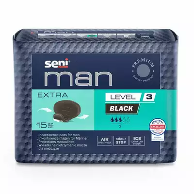 SENI MAN EXTRA, wkładki urologiczne dla mężczyzn, Level 3, 15 szt. (1)