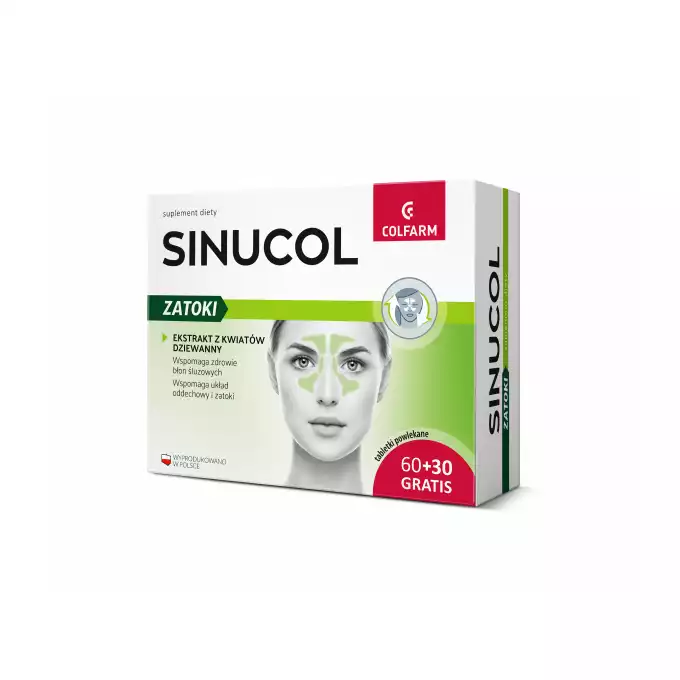 SINUCOL ZATOKI, tabletki powlekane, 60 szt. + 30 szt.