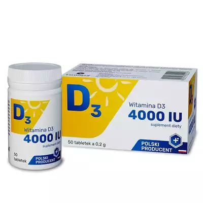 WITAMINA D3 4000 IU, 50 tabletek