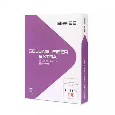 BWISE Opatrunek żelujący – Gelling Fiber Extra, 10x10 cm, 10 szt (1)