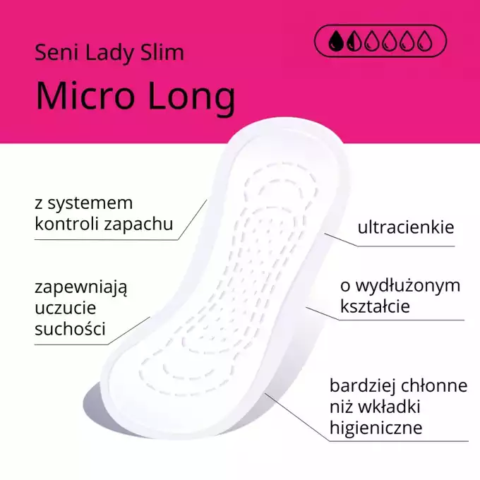 SENI LADY SLIM NORMAL, wkładki urologiczne, 15 szt. (1)