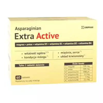 ASPARAGINIAN EXTRA, tabletki, 50 szt. (1)