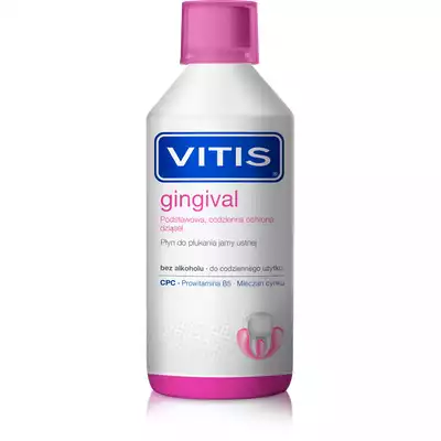 VITIS GINGIVAL, płyn do płukania jamy ustnej bez alkoholu, 500 ml