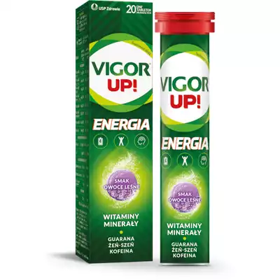 VIGOR UP! ENERGIA, o smaku pomarańczowym, tabletki musujące, 20 szt. (1)