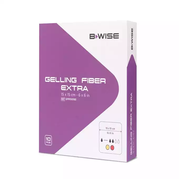 BWISE Opatrunek żelujący – Gelling Fiber Extra, 10x10 cm, 10 szt (1)