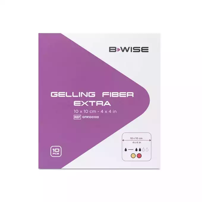 BWISE Opatrunek żelujący – Gelling Fiber Extra, 5x5 cm, 10 szt. (1)
