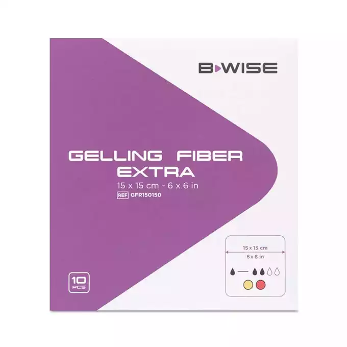 BWISE Opatrunek żelujący – Gelling Fiber Extra, 10x10 cm, 10 szt (1)