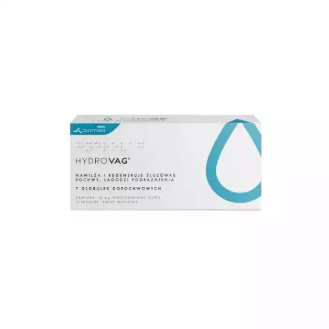 HYDROVAG, globulki dopochwowe, 7 szt.