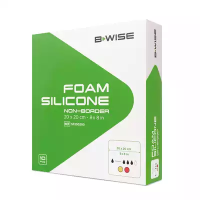 BWISE, Foam Silicone - Non border, 15 cm x 15 cm, 10 szt (1)