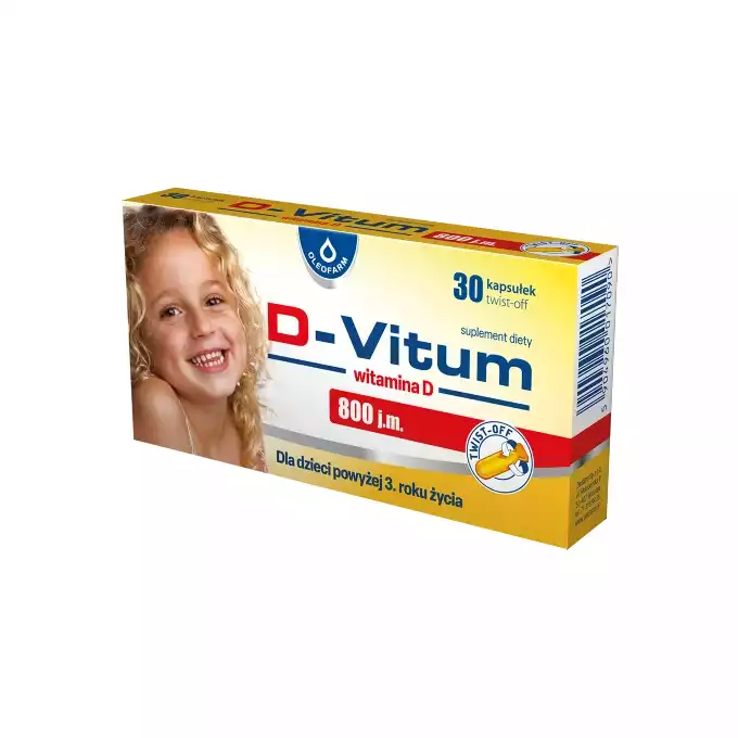 D-VITUM, witamina D 800 j.m., kapsułki twist-off, 90 szt. (2)