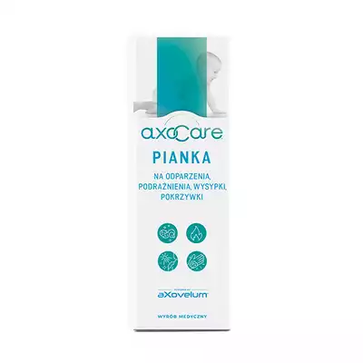 AXOCARE pianka na oparzenia, podrażnienia, wysypki, pokrzywki, 85 ml