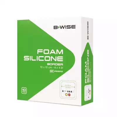 BWISE, Samoprzylepny opatrunek piankowy z silikonem / Foam Silicone - Border, 10 szt