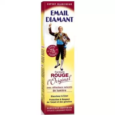 EMAIL DIAMANT CHARBON, purpurowa pasta wybielająca do zębów z aktywnym węglem, 75 ml (1)