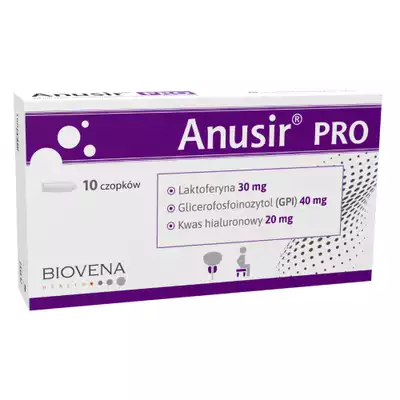 ANUSIR, czopki doodbytnicze, 10 szt. (1)