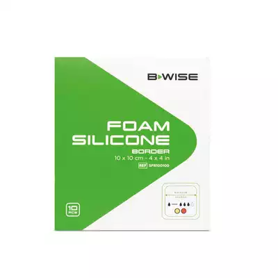BWISE, Samoprzylepny opatrunek piankowy z silikonem / Foam Silicone - Border, 10 szt