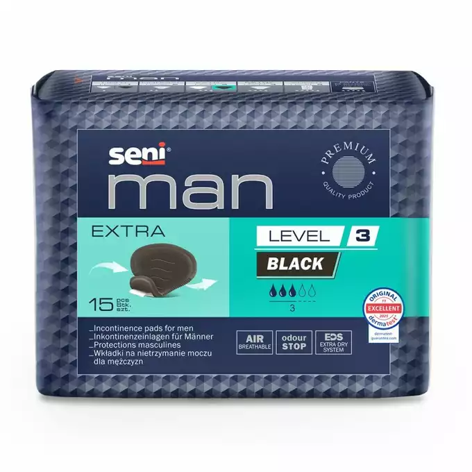 SENI MAN EXTRA, wkładki urologiczne dla mężczyzn, Level 3, 15 szt. (1)